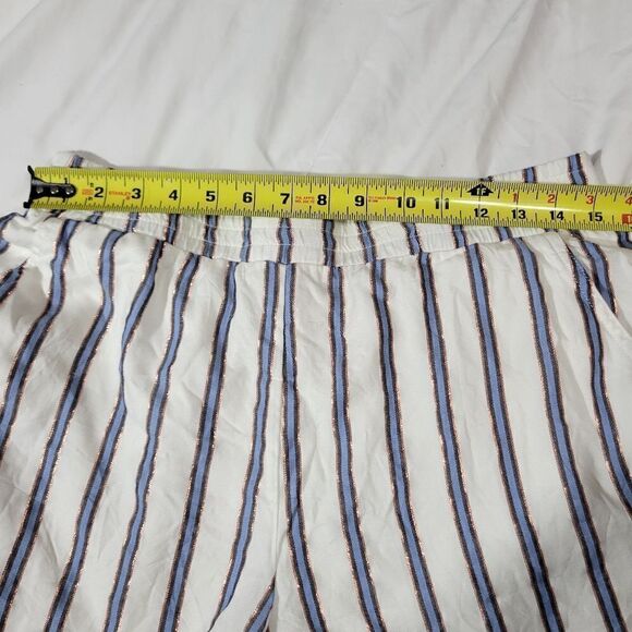 Copper key 2 piece shorts And Blouse Set Striped Sz Large NWT - Picture 5 of 11